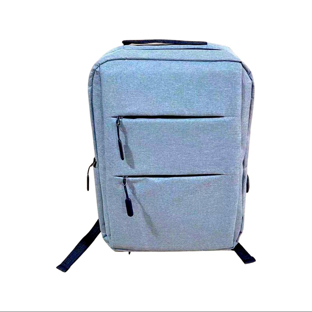 16” slim Gray Backpack with USB charging port